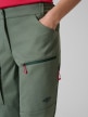 mini: Damskie spodnie trekkingowe softshell 4F 4FWSS26TFTRF1352 - zielone (4)