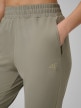 mini: Damskie spodnie treningowe 4F 4FWSS26TFTRF1074 - khaki (4)