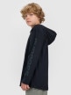 mini: Chłopięcy longsleeve z kapturem 4F 4FJRAW25TLONM610 - czarny (3)