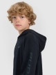 mini: Chłopięcy longsleeve z kapturem 4F 4FJRAW25TLONM610 - czarny (4)