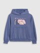 mini: Dziewczęca bluza nierozpinana z kapturem 4F 4FJRAW25TSWSF2294 - niebieska (7)