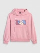 mini: Dziewczęca bluza nierozpinana z kapturem 4F 4FJRAW25TSWSF2294 - różowa (7)