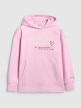 mini: Dziewczęca bluza nierozpinana z kapturem 4F 4FJRAW25TSWSF2429 - różowa (6)