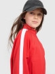 mini: Dziewczęca bluza rozpinana bez kaptura 4F 4FJRAW25TSWSF2430 - czerwona (4)