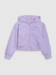mini: Dziewczęca bluza rozpinana z kapturem 4F 4FJRAW25TSWSF2440 - fioletowa (6)