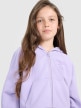 mini: Dziewczęca bluza rozpinana z kapturem 4F 4FJRAW25TSWSF2440 - fioletowa (4)