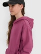 mini: Dziewczęca bluza nierozpinana z kapturem 4F 4FJRAW25TSWSF2467 - fioletowa (3)