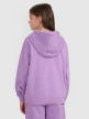 mini: Dziewczęca bluza nierozpinana z kapturem 4F 4FJRAW25TSWSF2467 - fioletowa (5)