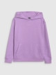 mini: Dziewczęca bluza nierozpinana z kapturem 4F 4FJRAW25TSWSF2467 - fioletowa (6)