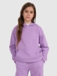 mini: Dziewczęca bluza nierozpinana z kapturem 4F 4FJRAW25TSWSF2467 - fioletowa (1)