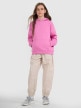 mini: Dziewczęca bluza nierozpinana z kapturem 4F 4FJRAW25TSWSF2467 - różowa (2)