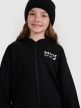 mini: Dziewczęca bluza rozpinana z kapturem 4F 4FJRAW25TSWSF2516 - czarna (4)