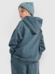 mini: Chłopięca bluza nierozpinana z kapturem 4F 4FJRAW25TSWSM2344 - turkusowa (5)