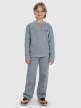 mini: Chłopięca bluza nierozpinana bez kaptura 4F 4FJRAW25TSWSM2413 - szara (2)