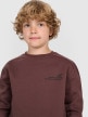 mini: Chłopięca bluza nierozpinana bez kaptura 4F 4FJRAW25TSWSM2413 - brązowa (4)