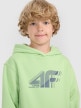 mini: Chłopięca bluza nierozpinana z kapturem 4F 4FJRAW25TSWSM2414 - zielona (4)