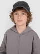 mini: Chłopięca bluza rozpinana z kapturem 4F 4FJRAW25TSWSM2488 - szara (4)