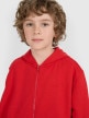 mini: Chłopięca bluza rozpinana z kapturem 4F 4FJRAW25TSWSM2488 - czerwona (4)