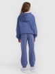mini: Dziewczęce spodnie dresowe joggery 4F 4FJRAW25TTROF1473 - niebieskie (5)