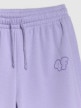 mini: Dziewczęce spodnie dresowe 4F 4FJRAW25TTROF1601 - fioletowe (5)