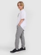 mini: Chłopięce spodnie dresowe joggery 4F 4FJRAW25TTROM1578 - szare (3)