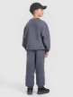 mini: Chłopięce spodnie dresowe joggery 4F 4FJRAW25TTROM1605 - szare (5)