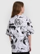 mini: Dziewczęcy t-shirt oversize z nadrukiem 4F 4FJRAW25TTSHF3069 - biały (6)