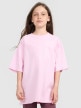  4F JUNIOR Dziewczęcy tshirt oversize z nadrukiem 4F 4FJRAW25TTSHF3187  różowy Różowy