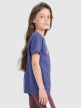mini: Dziewczęcy t-shirt z nadrukiem 4F 4FJRAW25TTSHF3189-11S - granatowy (3)