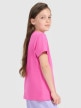 mini: Dziewczęcy t-shirt z nadrukiem 4F 4FJRAW25TTSHF3198 - różowy (4)
