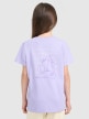 mini: Dziewczęcy t-shirt z nadrukiem 4F 4FJRAW25TTSHF3199 - fioletowy (5)
