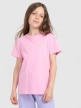 mini: Dziewczęcy t-shirt z nadrukiem 4F 4FJRAW25TTSHF3199 - różowy (1)