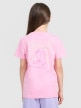 mini: Dziewczęcy t-shirt z nadrukiem 4F 4FJRAW25TTSHF3199 - różowy (5)