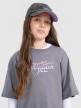 mini: Dziewczęcy t-shirt oversize z nadrukiem 4F 4FJRAW25TTSHF3200 - szary (4)