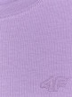 mini: Dziewczęcy t-shirt bez nadruku 4F 4FJRAW25TTSHF3233 - fioletowy (6)