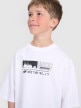 mini: Chłopięcy t-shirt oversize z nadrukiem 4F 4FJRAW25TTSHM3065 - biały (3)