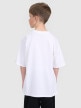 mini: Chłopięcy t-shirt oversize z nadrukiem 4F 4FJRAW25TTSHM3065 - biały (4)