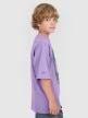 mini: Chłopięcy t-shirt oversize z nadrukiem 4F 4FJRAW25TTSHM3207 - fioletowy (3)