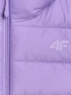 mini: Dziewczęcy bezrękawnik pikowany 4F 4FJRAW25TVJAF322 - fioletowy (8)