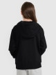 mini: Dziewczęca bluza nierozpinana z kapturem 4F 4FJRMM00TSWSF2465 - czarna (5)