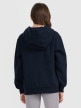 mini: Dziewczęca bluza nierozpinana z kapturem 4F 4FJRMM00TSWSF2465 - granatowa (5)