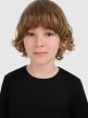 mini: Chłopięcy t-shirt bez nadruku 4F 4FJRMM00TTSHM3254 - czarny (3)