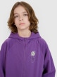 mini: Chłopięca bluza dresowa rozpinana z kapturem 4F 4FJRSS25TSWSM2103 - fioletowa (4)