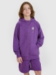 mini: Chłopięca bluza dresowa rozpinana z kapturem 4F 4FJRSS25TSWSM2103 - fioletowa (1)