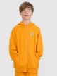  4F JUNIOR Chłopięca bluza dresowa rozpinana z kapturem 4F 4FJRSS25TSWSM2103  pomarańczowa Pomarańczowy