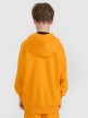mini: Chłopięca bluza dresowa rozpinana z kapturem 4F 4FJRSS25TSWSM2103 - pomarańczowa (4)