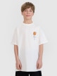  4F JUNIOR Chłopięcy tshirt z nadrukiem 4F 4FJRSS25TTSHM2639  biały Biały