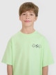 mini: Chłopięcy t-shirt z nadrukiem 4F 4FJRSS25TTSHM2640 - zielony (2)