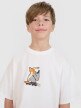 mini: Chłopięcy t-shirt z nadrukiem 4F 4FJRSS25TTSHM2641 - biały (2)
