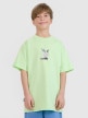 mini: Chłopięcy t-shirt z nadrukiem 4F 4FJRSS25TTSHM2641 - zielony (1)